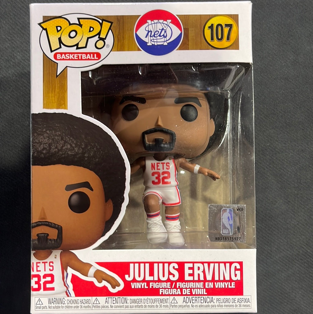 Julius Erving Nets Basketball 107 Funko Pop Vinyl Figure 